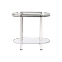 Side table Home ESPRIT Silver Steel Mirror 70 x 35 x 63 cm
