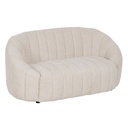 Sofa Beige Polyester Iron 146 x 84 x 66 cm