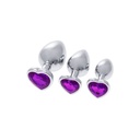 Plug Anal S Pleasures Plateado Lila