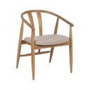 Dining Chair Beige Natural 56,5 x 57 x 76,5 cm