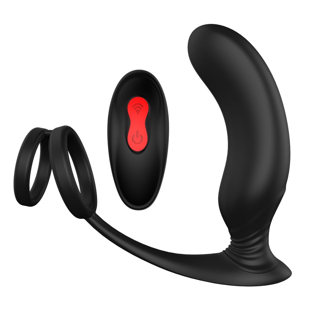 Anal Vibrator Dream Toys Essentials P-Pleaser Black