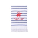Toalla de baño Beverly Hills Polo Club Azul Blanco 100 % algodón 80 x 165 cm