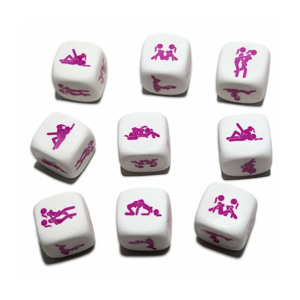 Juego De Dados Erótico Divertysex Blanco 25 Unidades