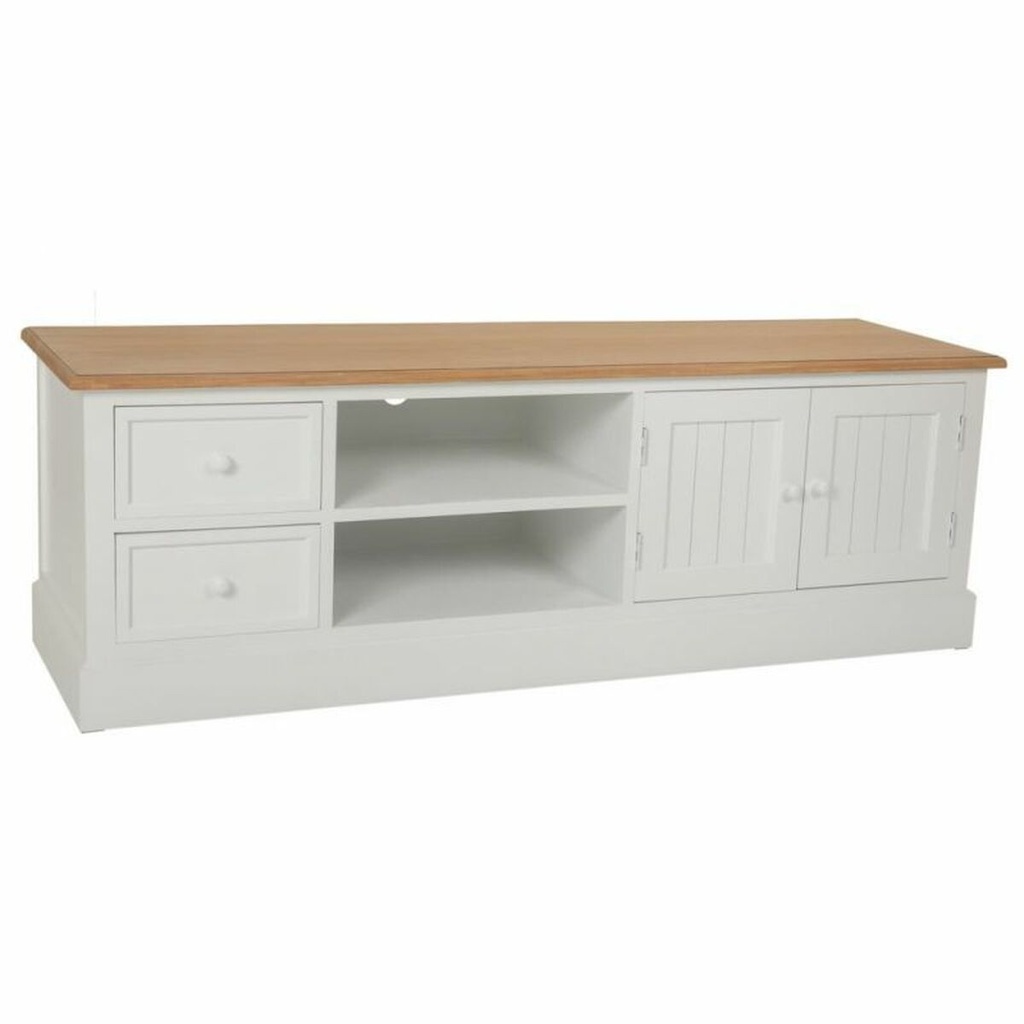 Cajonera multiusos Alexandra House Living Blanco Natural Madera de Paulonia Madera MDF 45 x 50 x 150 cm