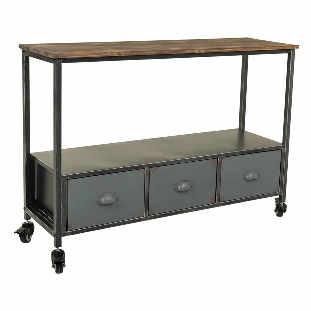 Recibidor Alexandra House Living Marrón Gris 32 x 72 x 100 cm