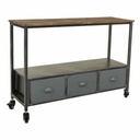 Hall Alexandra House Living Brown Grey 32 x 72 x 100 cm