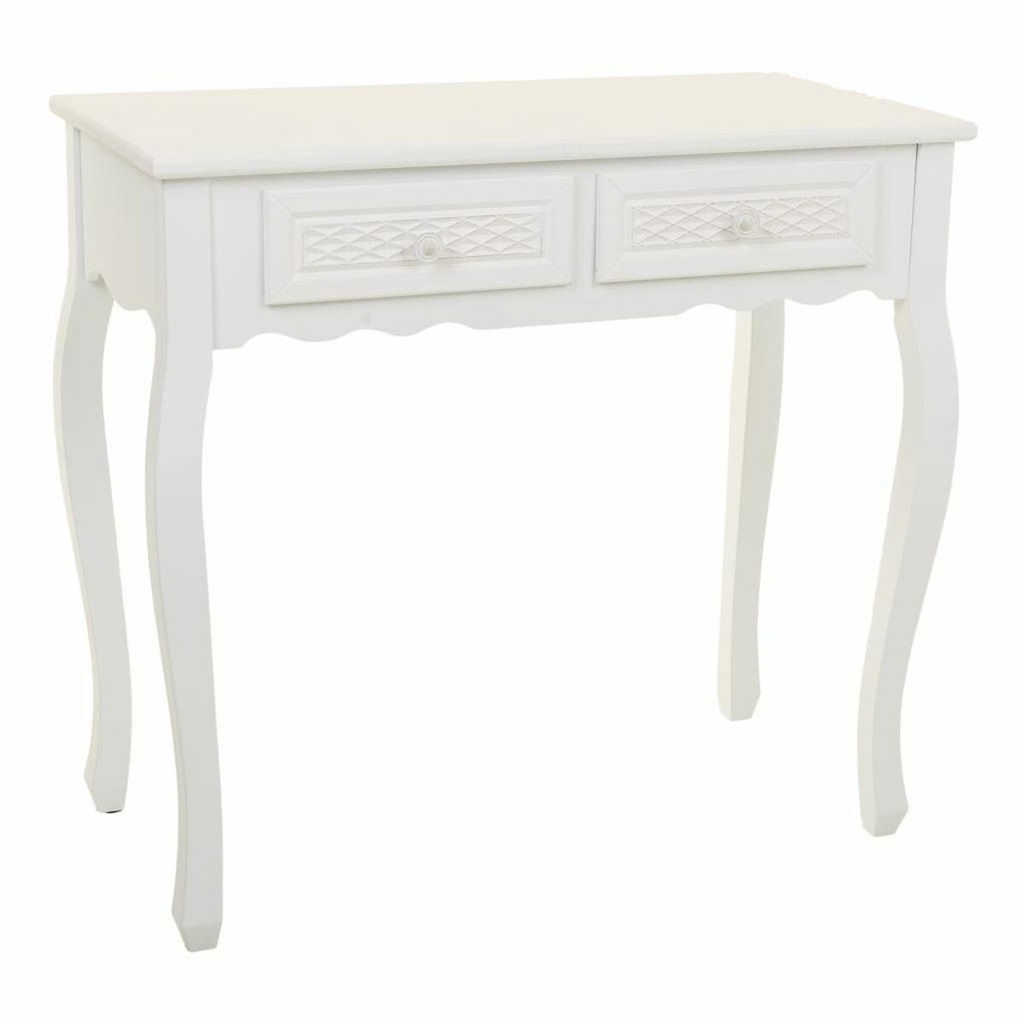 Hall Table with Drawers Alexandra House Living White Cream 40 x 76 x 135 cm