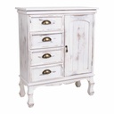 Recibidor con Cajones Alexandra House Living Blanco 30 x 80 x 65 cm