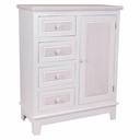 Hall Table with Drawers Alexandra House Living White 32 x 84 x 66 cm