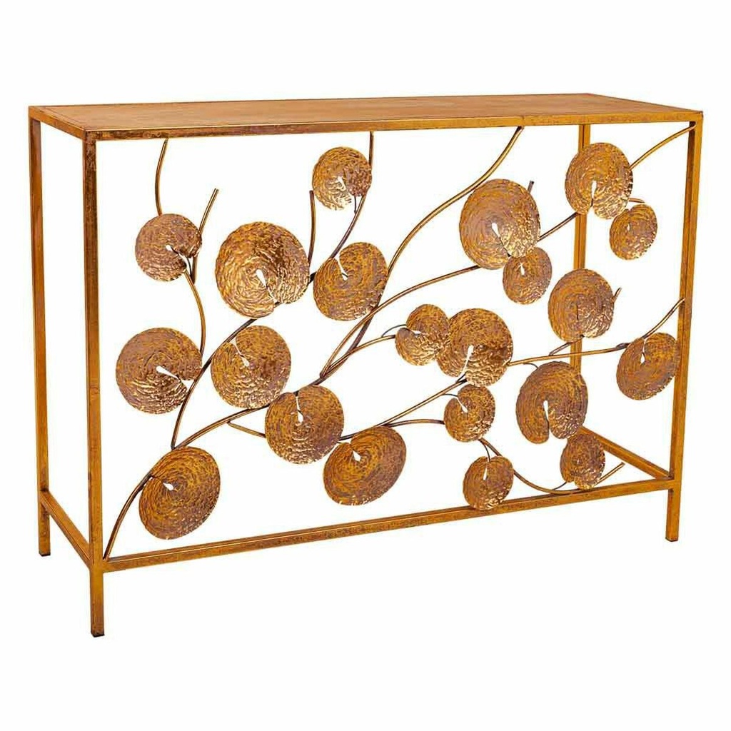 Recibidor Alexandra House Living Dorado 35 x 70 x 100 cm