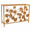 Recibidor Alexandra House Living Dorado 35 x 70 x 100 cm