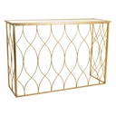 Recibidor Alexandra House Living Dorado 40 x 80 x 120 cm