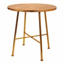 Centre Table Alexandra House Living Golden Iron 60 x 60 x 60 cm