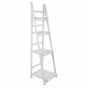 Estantería Alexandra House Living Blanco Madera de Paulonia Madera MDF 38 x 150 x 41 cm Escalera