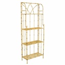 Estantería Alexandra House Living Amarillo Forja 28 x 160 x 60 cm