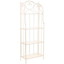 Estantería Alexandra House Living Blanco Metal Hierro 28 x 70 x 28 cm