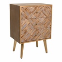 Mesita de Noche Alexandra House Living Marrón 35 x 65 x 44 cm
