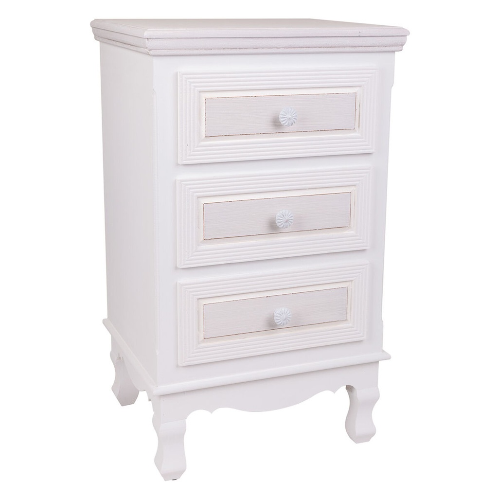 Nightstand Alexandra House Living White 33 x 68 x 41 cm