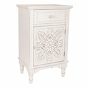Mesita de Noche Alexandra House Living Blanco 32 x 74 x 46 cm