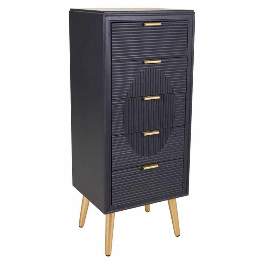 Chest of drawers Alexandra House Living Golden Dark grey MDF Wood 36 x 100 x 42 cm