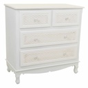 Chest of drawers Alexandra House Living White Cream Metal Pine MDF Wood 40 x 81 x 80 cm