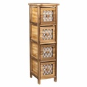 Cajonera Alexandra House Living Marrón Madera Madera de Paulonia 26 x 61 x 22 cm