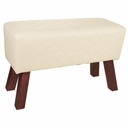 Taburete Alexandra House Living PVC Madera MDF 30 x 47 x 72 cm