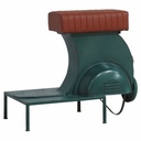 Stool Alexandra House Living Blue PVC Leather Iron 50 x 75 x 95 cm Motorbike