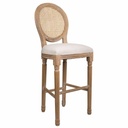 Taburete Alexandra House Living Crema Ratán Madera de caucho 42 x 121 x 48 cm
