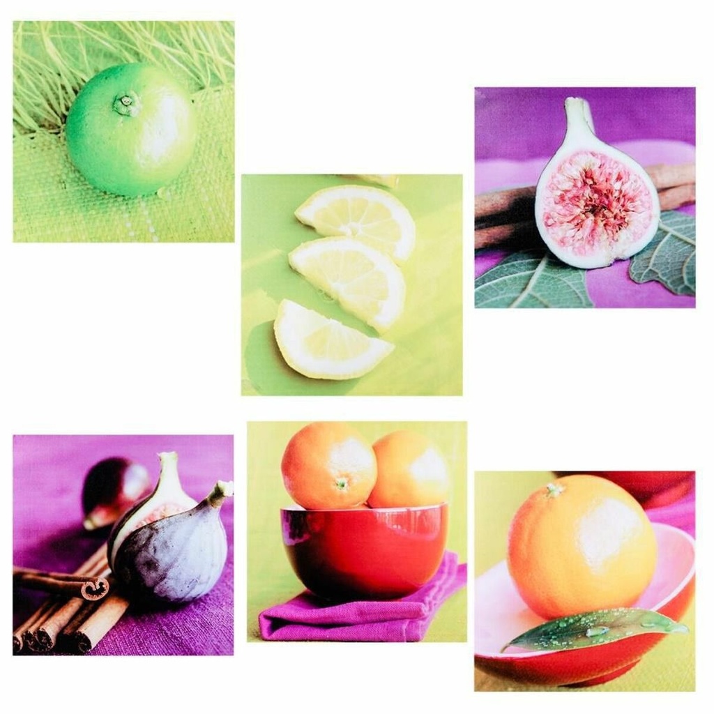 Lienzo Alexandra House Living Lona Madera 40 x 2 x 40 cm 6 Piezas