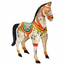 Figura Decorativa Alexandra House Living Madera de mango Caballo 7 x 24 x 22 cm