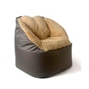 Pouffe GO GIFT Bronze Oxford tejido antidesgarros