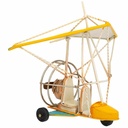 Figura Decorativa Alexandra House Living Amarillo Planeador 21 x 25 x 32 cm