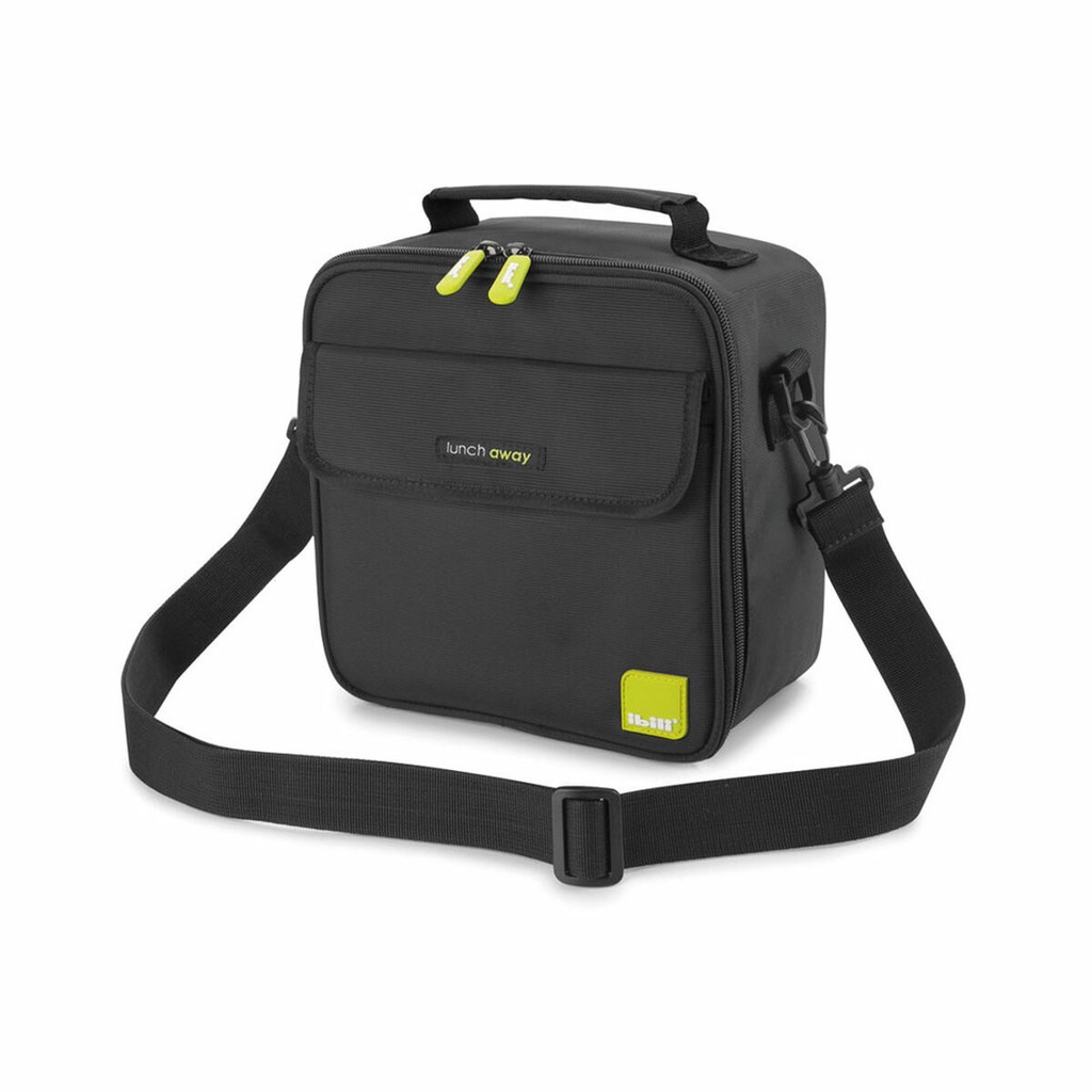 Lunchbox with Accessories Ibili 753450 Black Polyester 600 ml 800 ml 21 x 12 x 22 cm