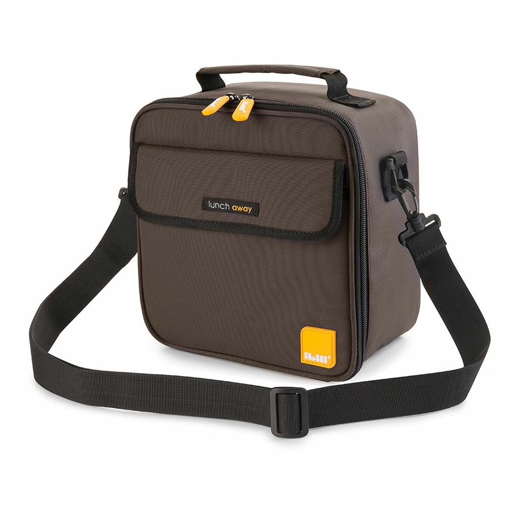 Lunchbox with Accessories Ibili 753455 Brown Polyester 21 x 12 x 22 cm