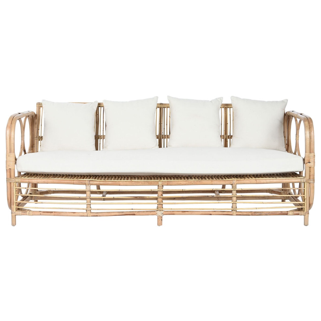 Sofá Home ESPRIT Blanco Natural 192 x 72 x 75 cm