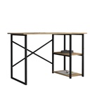 Desk Alexandra House Living Black Oak Metal Wood MDP 120 x 75 x 60 cm industrial