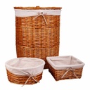Cesto para la Ropa Alexandra House Living Natural Mimbre Madera de sauce 29 x 15 x 29 cm 51 x 64 x 51 cm 36 x 15 x 36 cm 3 Pieza