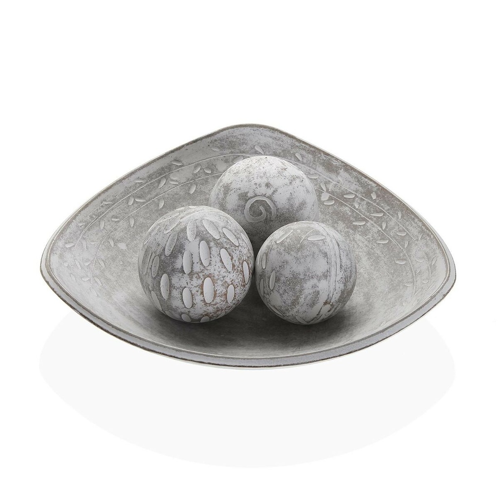 Centerpiece Versa White MDF Wood 31,5 x 9 x 31,5 cm