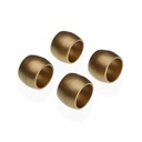 Anillo servilletero Versa Dorado Polipropileno 4,7 x 3,2 x 4,7 cm 4 Piezas