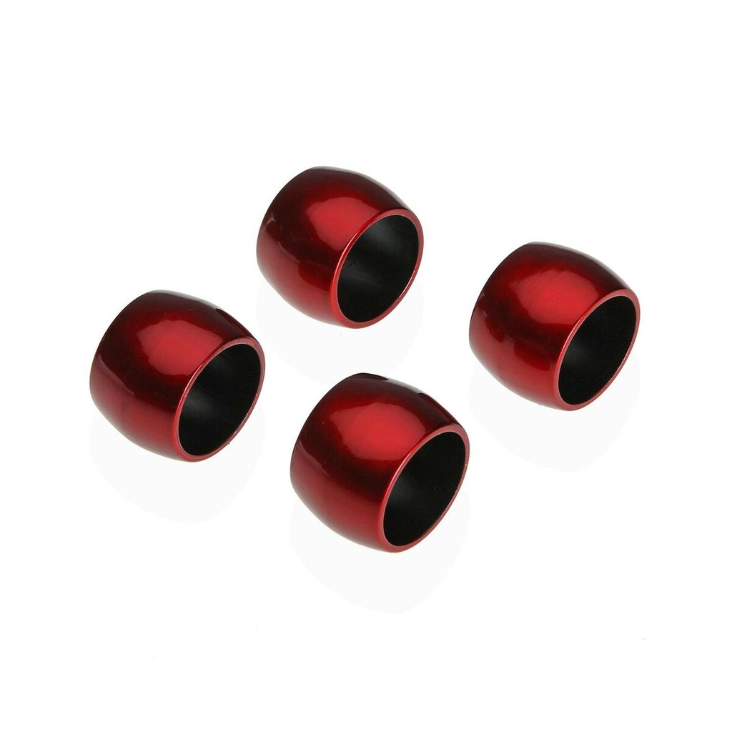 Anillo servilletero Versa Rojo Polipropileno 4,7 x 3,2 x 4,7 cm 4 Piezas