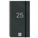 Diary Finocam YEAR Black Mini 9,4 x 17,1 cm 2025
