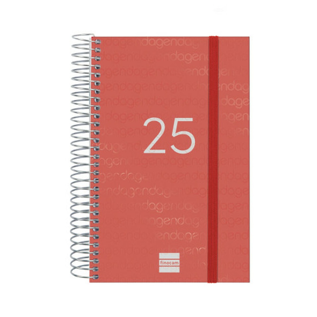 Agenda Finocam YEAR Rojo 11,7 x 18,1 cm 2025