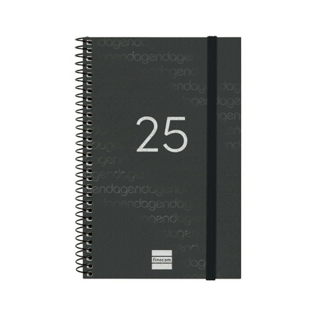 Diary Finocam YEAR Black 11,7 x 18,1 cm 2025