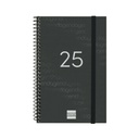 Diary Finocam YEAR Black 11,7 x 18,1 cm 2025