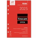 Recambio para Agenda Finocam OPEN R599 2025 11,7 x 18,1 cm