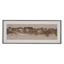 Lienzo Blanco Negro Abstracto 150 x 4 x 60 cm