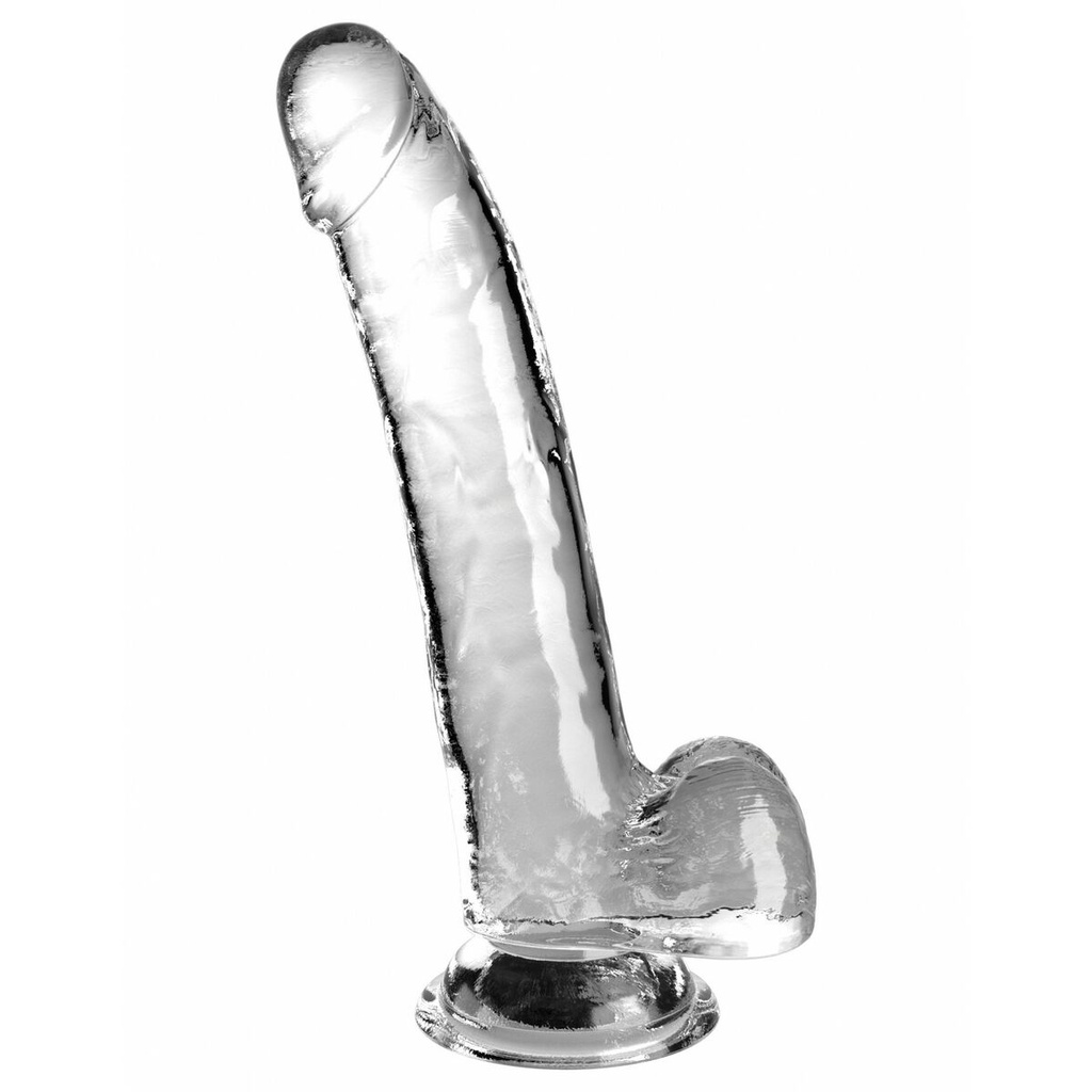 Consolador Realista Pipedream King Cock Clear TPE Transparente
