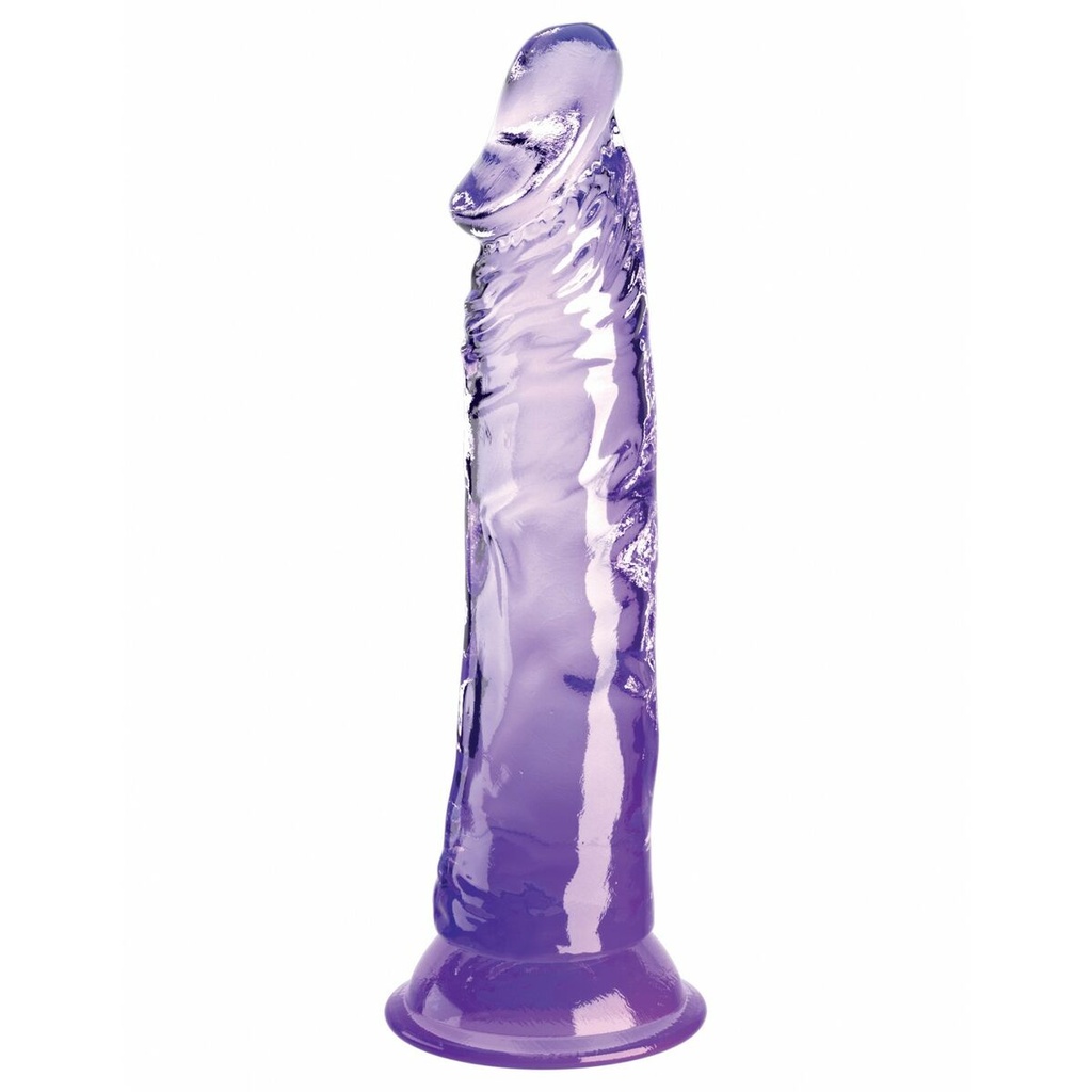 Consolador Realista Pipedream King Cock Clear TPE Morado