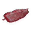 Centro de Mesa Versa Rojo Madera MDF 18,5 x 3 x 39,5 cm Hoja